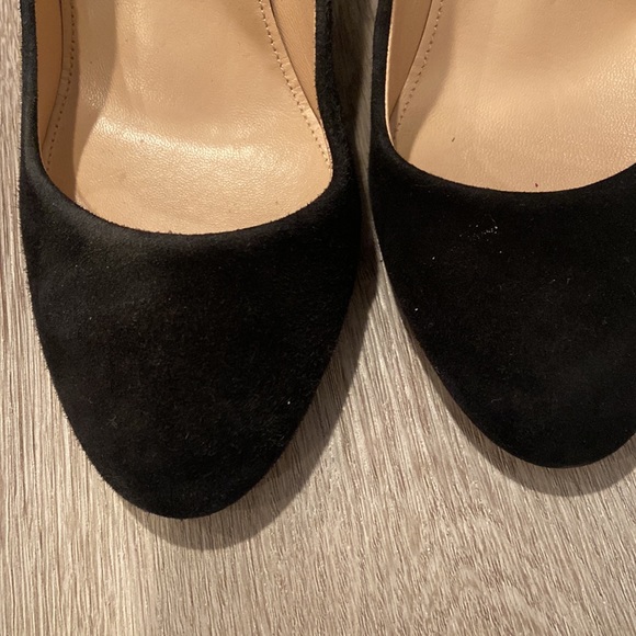 J Crew Black Made in Italy Block Heels - Picture 2 of 4